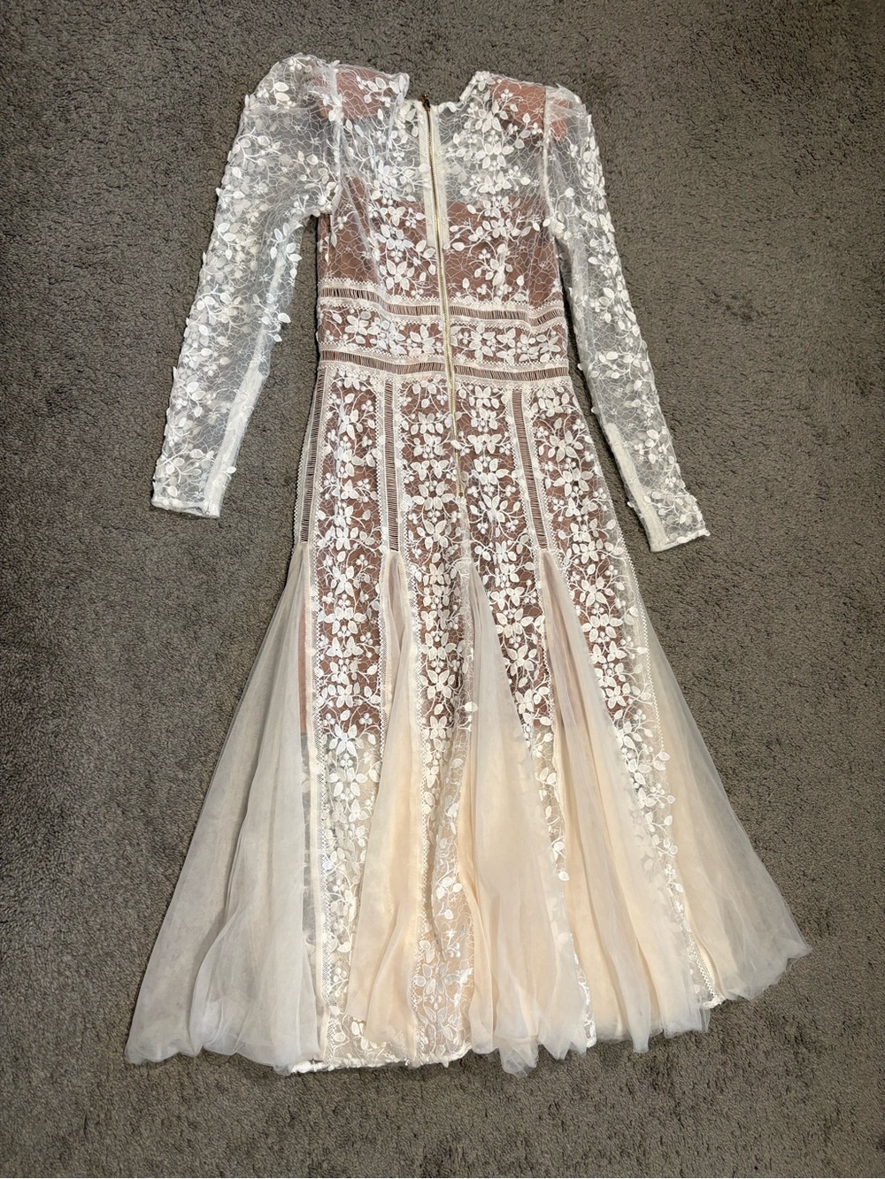 Bronx And Banco Megan Bridal Midi Dress Size M US 6 - Picture 15 of 16